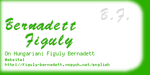 bernadett figuly business card